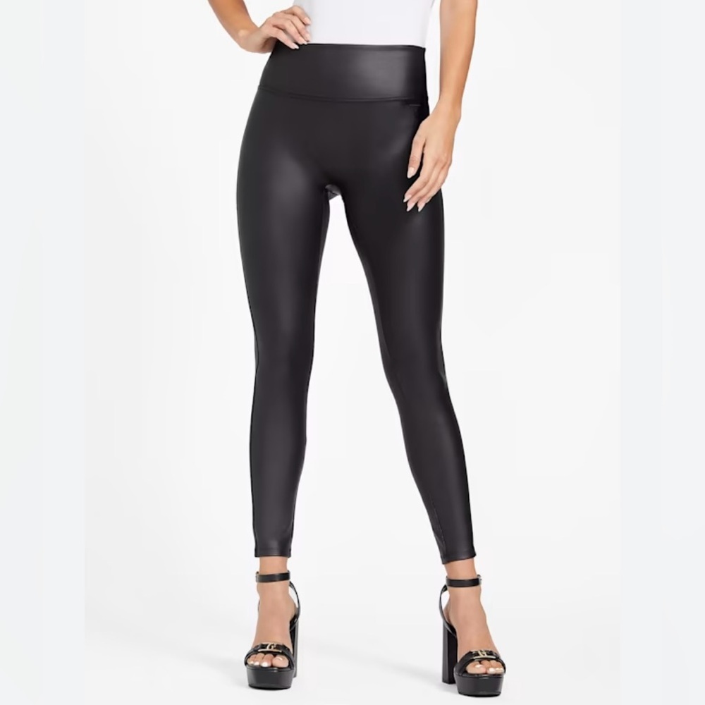 Nordstrom Black High-Waist Vegan Leggings NWT L